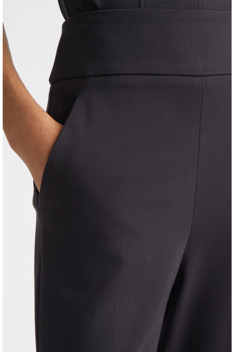 Kalinda High Waist Ponte Wide Leg Pants, Alternate, color, BLACK