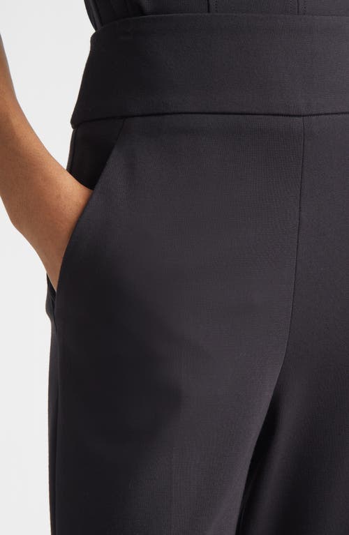 Veronica Beard Kalinda High Waist Ponte Wide Leg Pants In Blue