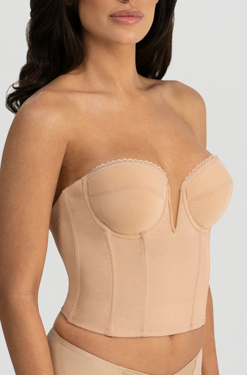 Dominique Intimates V Wire Bustier In Neutral