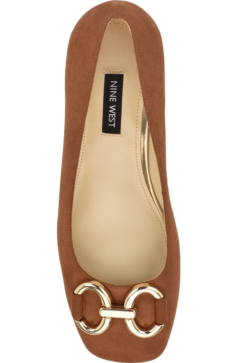 Nine West Works Square Toe Pump, Alternate, color, Tan