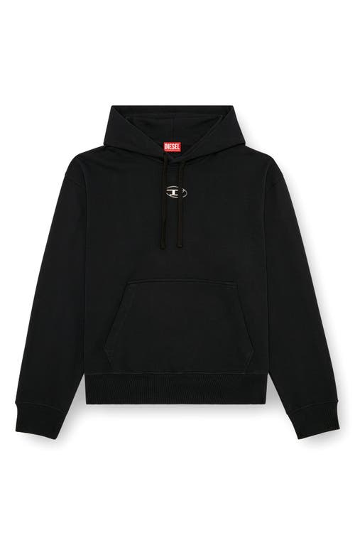 Diesel Relaxed Fit Hoodie With Classic Hood And Kangaroo Pocket