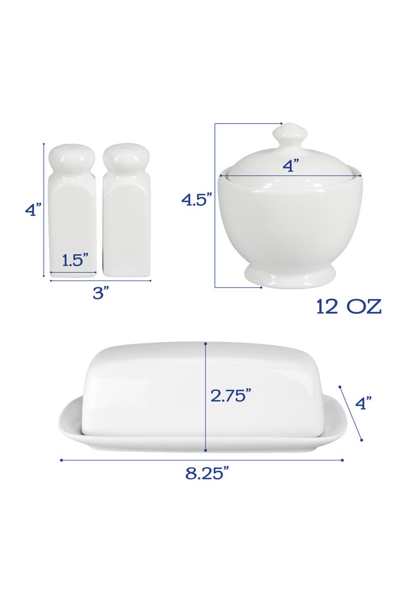 5-Piece Tabletop Accessory Set, Alternate, color, WHITE