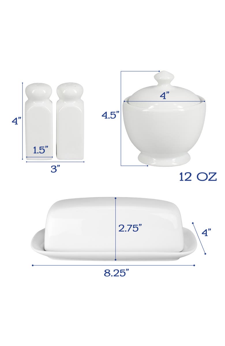 BIA Cordon Bleu 5-Piece Tabletop Accessory Set, Alternate, color, White