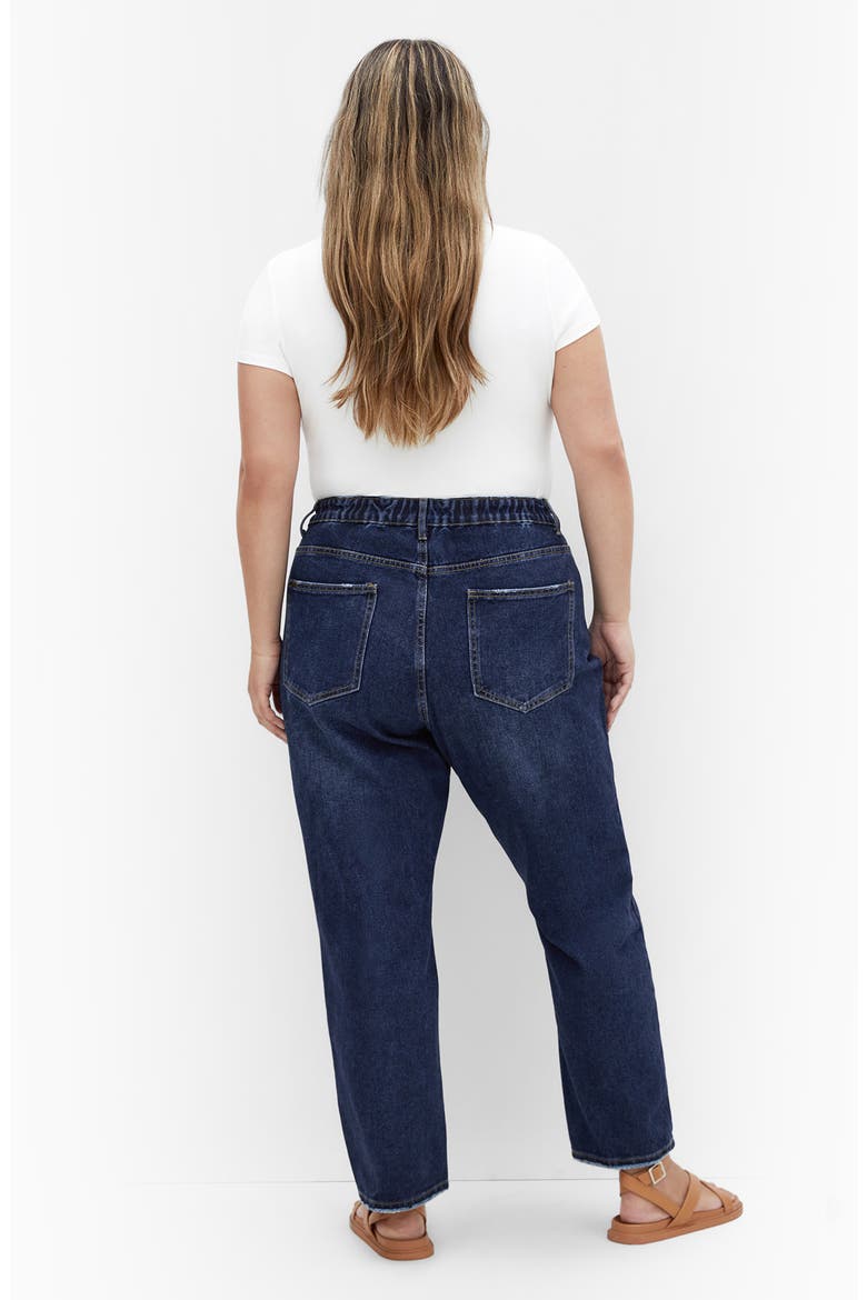 Adelyn High Waist Relaxed Crop Jeans, Alternate, color, DARK DENIM