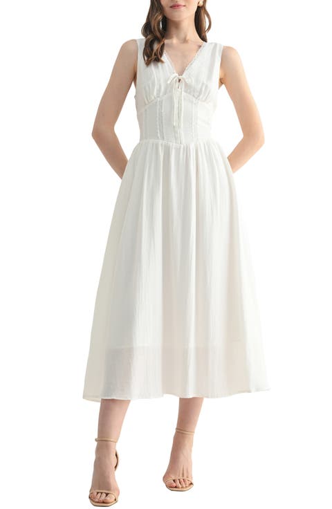 Corset Detail Midi Dress