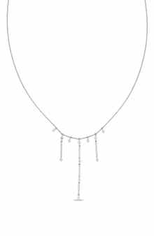 Bony Levy Aviva 18K White Gold Diamond Bar Frontal Necklace