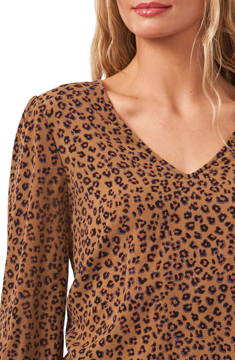 CeCe Long Sleeve V-Neck Top, Alternate, color,
