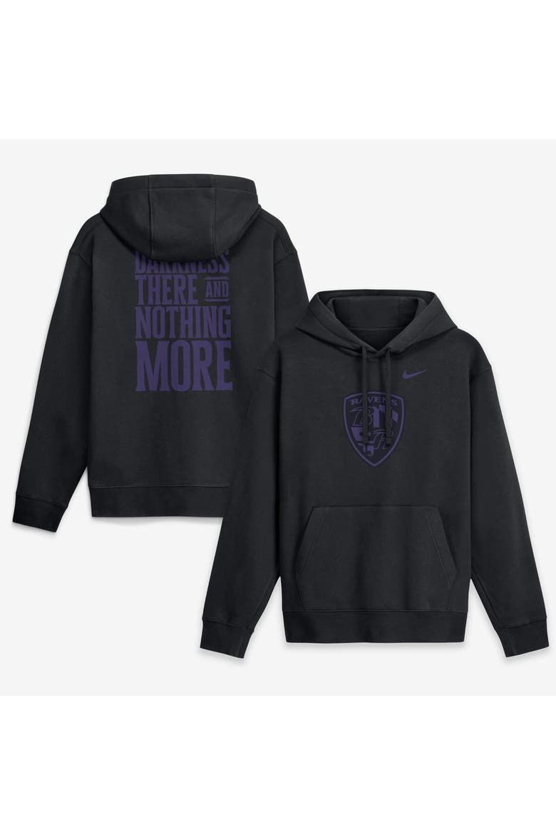 Men's Nike  Black Baltimore Ravens Backfield Disruptor Club Fleece Hoodie, Main, color, Black
