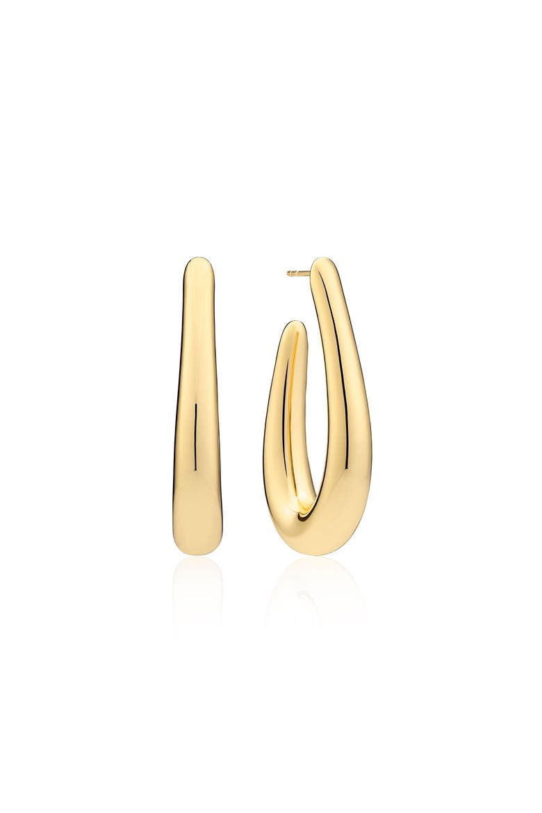 Earrings Goccia Pianura, Main, color, 18K Gold Plated