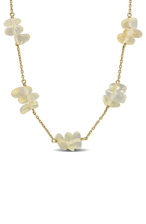 Gemstone Station Necklace