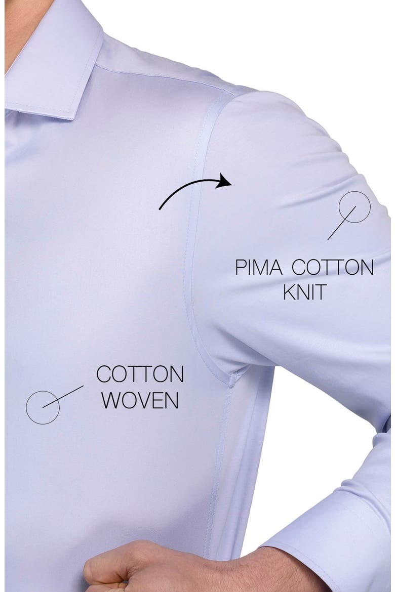 Slim Fit Solid Reworked Dress Shirt, Alternate, color, LILAC