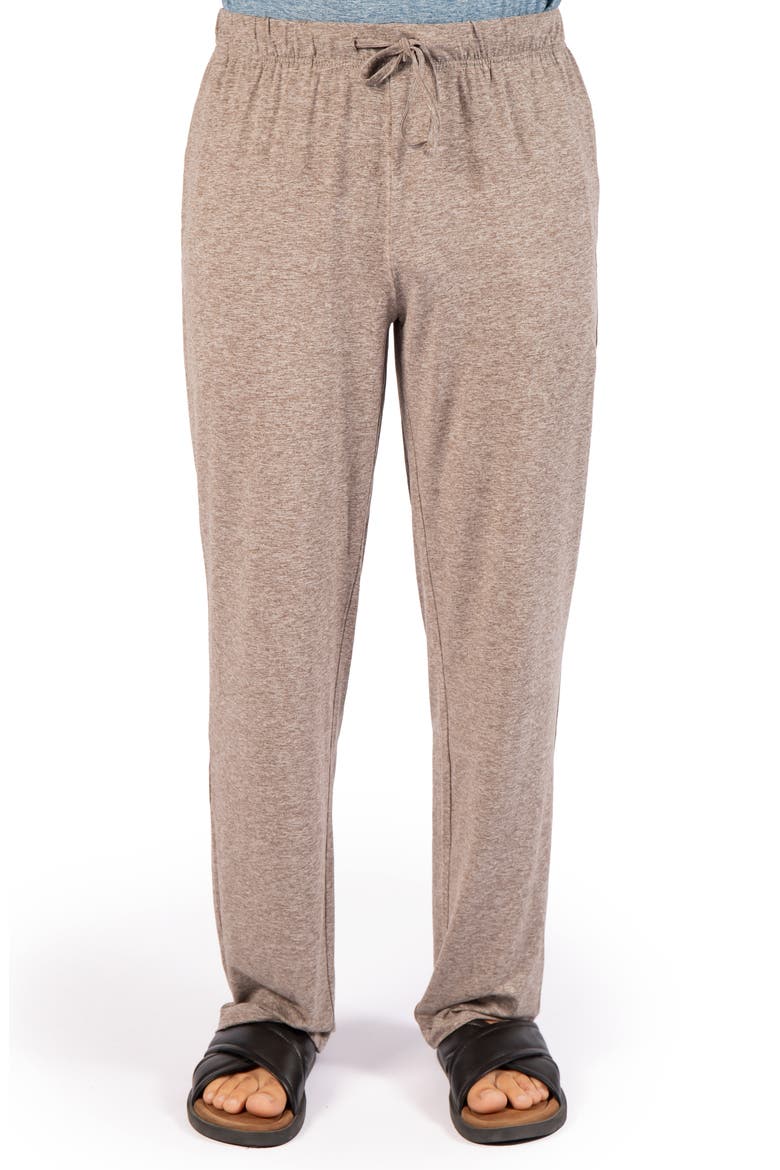 Brushed Melange Open Bottom Lounge Pants, Main, color, CEDAR
