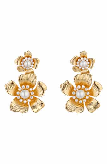 Amelia Flower Drop Earrings