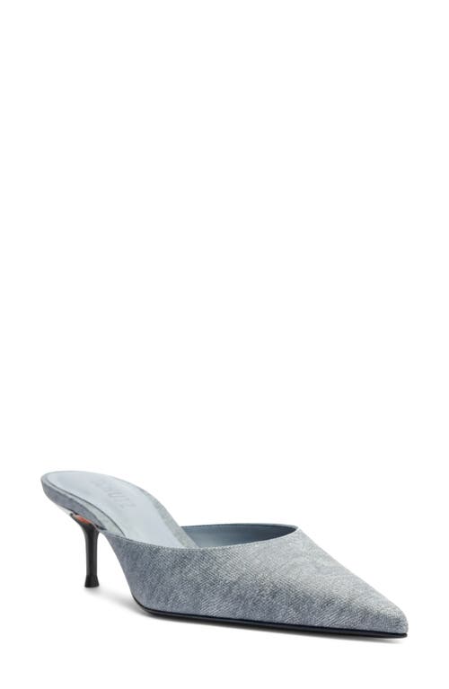 Schutz Julie Pointed Toe Mule In Blue
