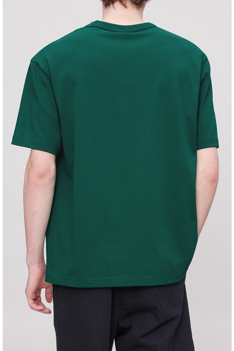 Boxy Organic Cotton T-Shirt, Alternate, color, GREEN / BLUE