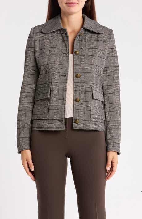Plaid Cropped Jacket