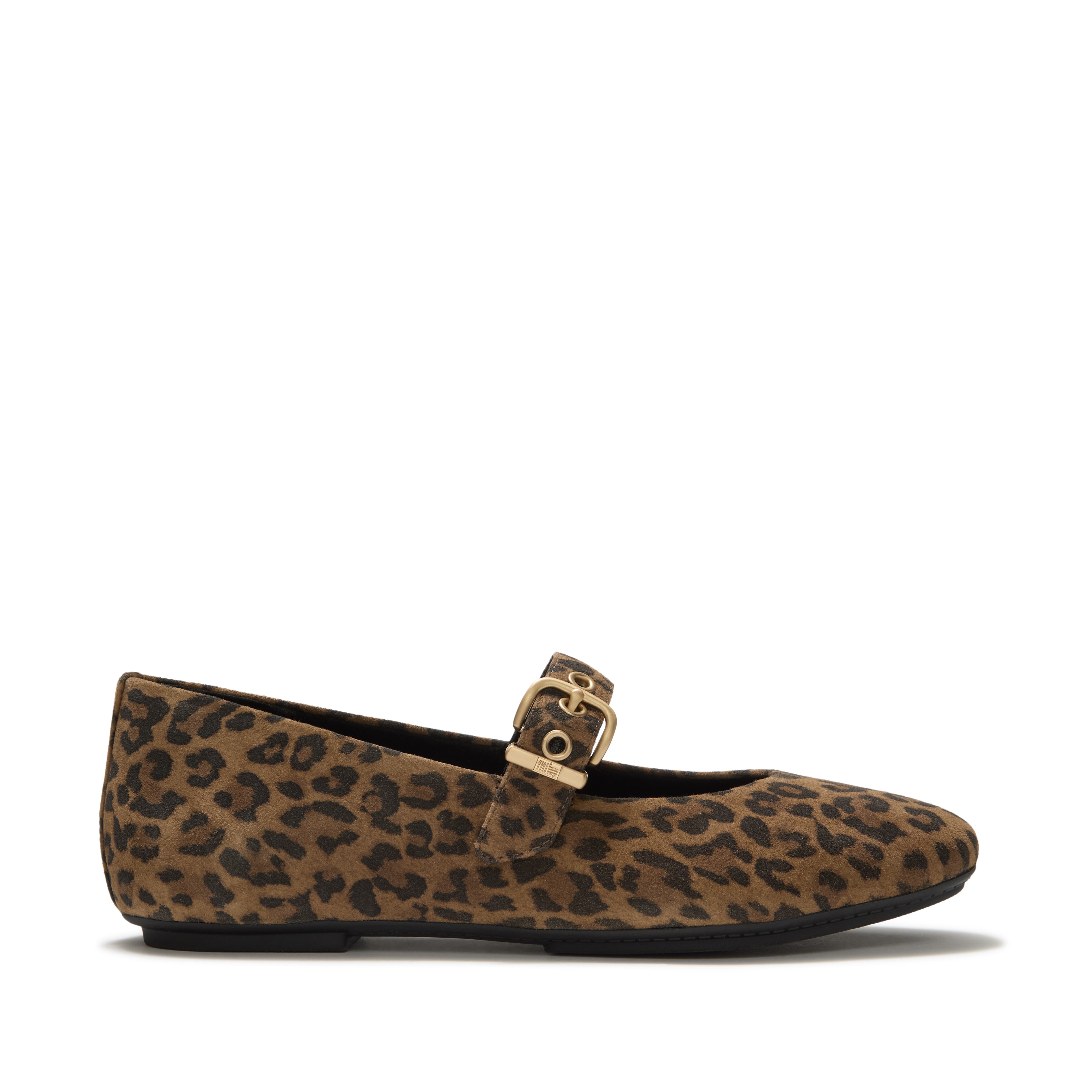 Delicato Suede Leopard Mary Janes, Alternate, color, Tan/Black
