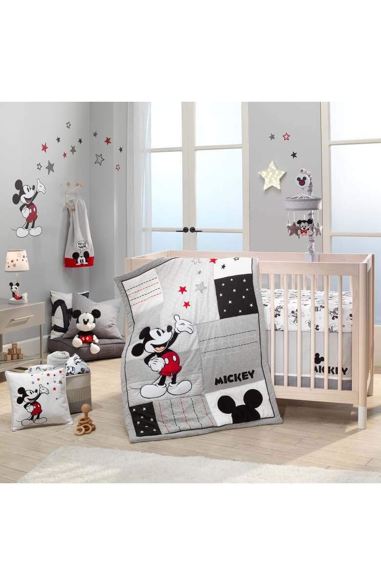 Lambs & Ivy Disney Baby Magical Mickey Mouse Musical Baby Crib Mobile, Alternate, color, Gray
