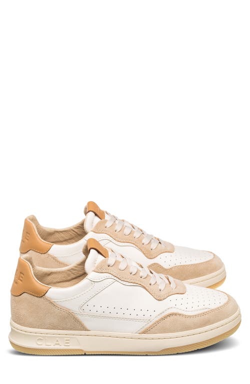 Clae Haywood Low Top Sneaker In Fog Leather Safari
