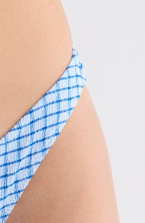 Pacsun Jade Textured Bikini Bottoms In Blue