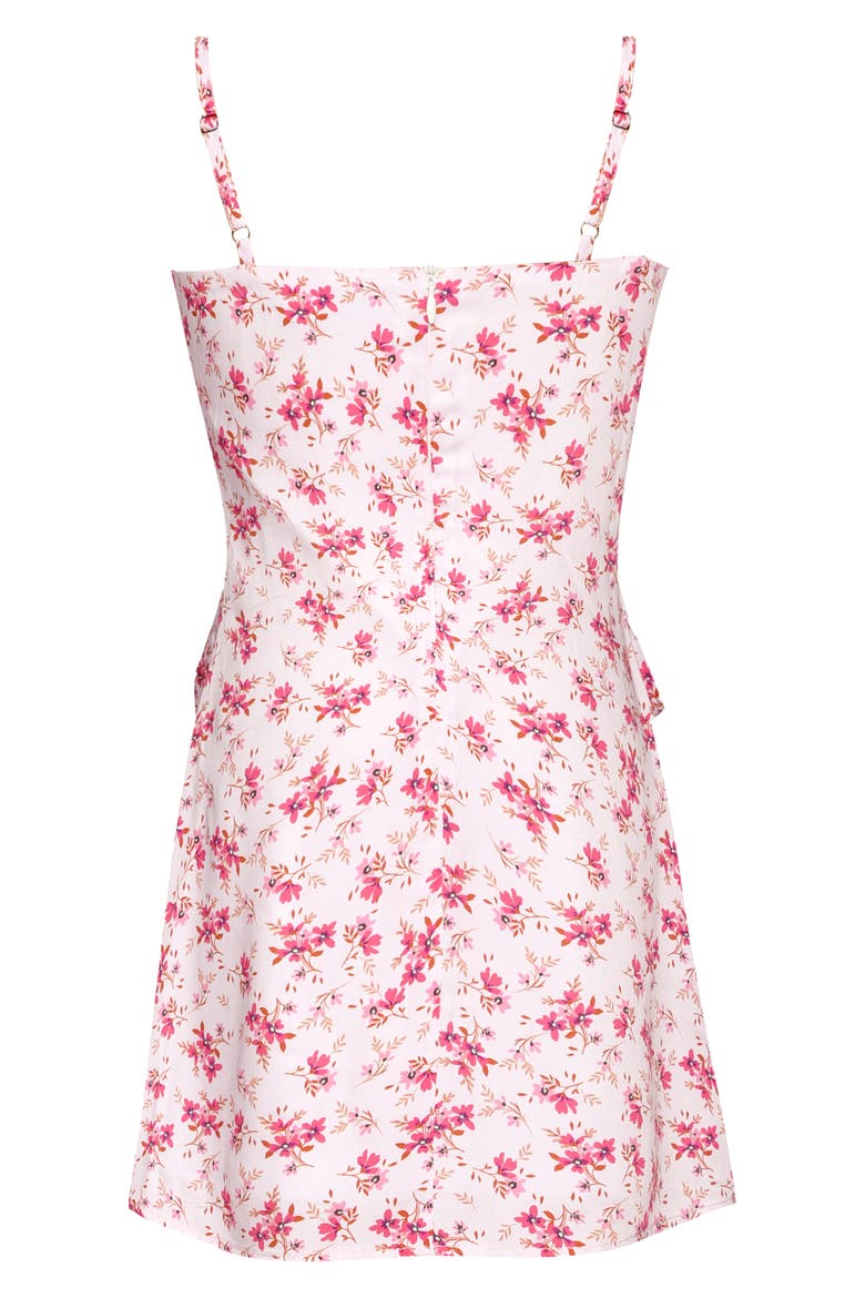 Kids' Bow Front Party Dress, Alternate, color, WHITE MULTI