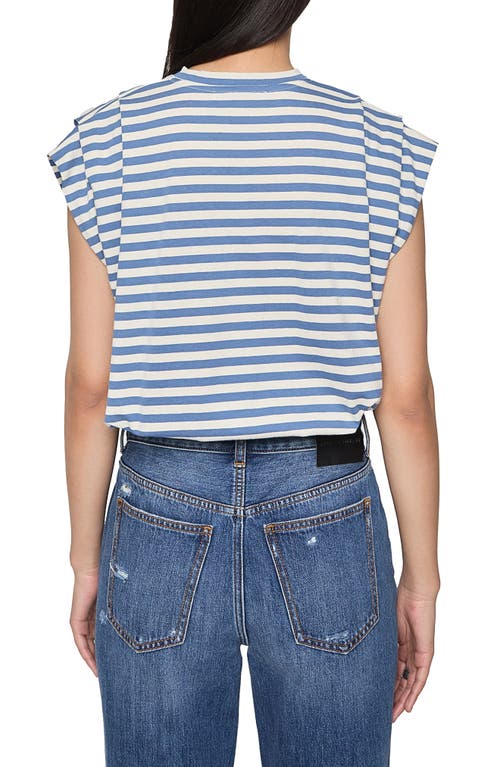 Rebecca Minkoff Holly Stripe Cap Sleeve Cotton Top