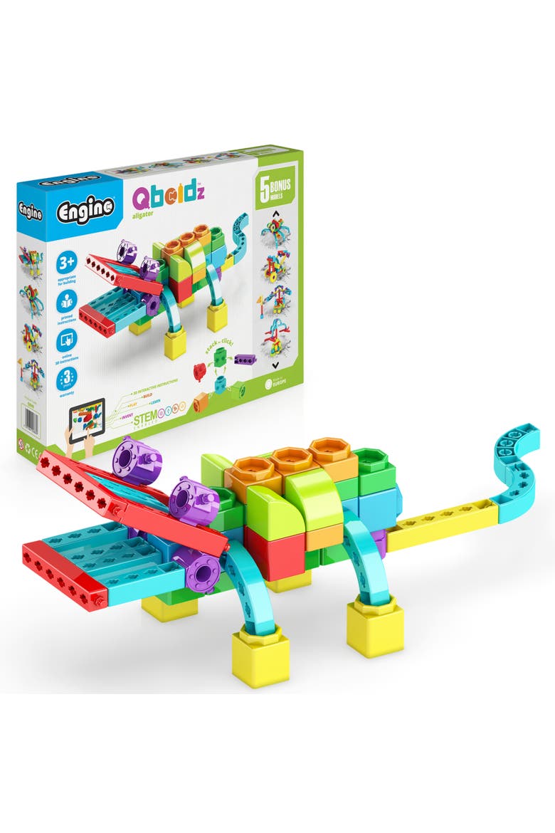 Qboidz Alligator 5 Model Brick Building Set, Toy Construction, Main, color, Multicolored