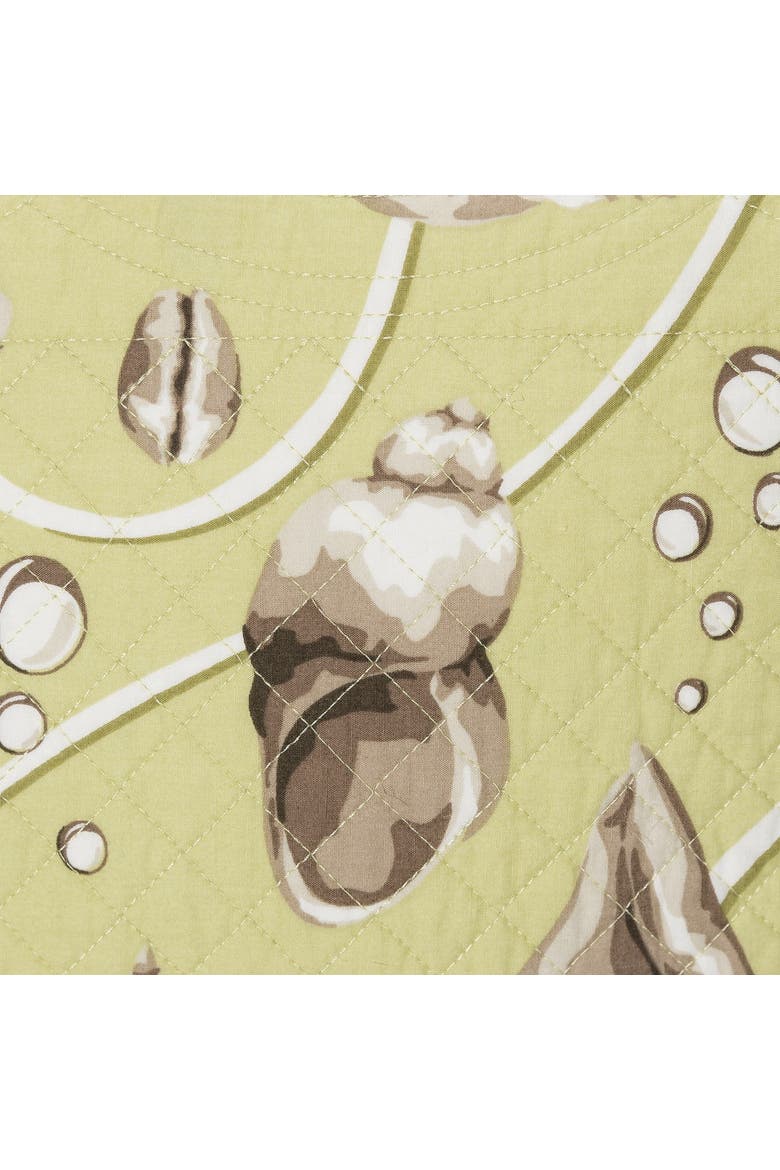 Shells Quilt Collection, Alternate, color, Green