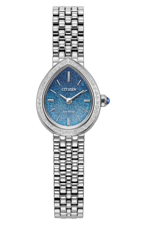 Rainell Crystal Solar Bracelet Watch