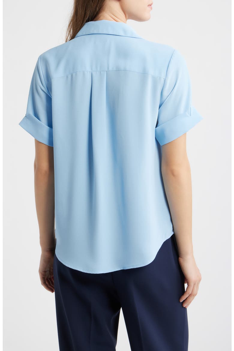 Crepe Shirt, Alternate, color, LAKESHORE