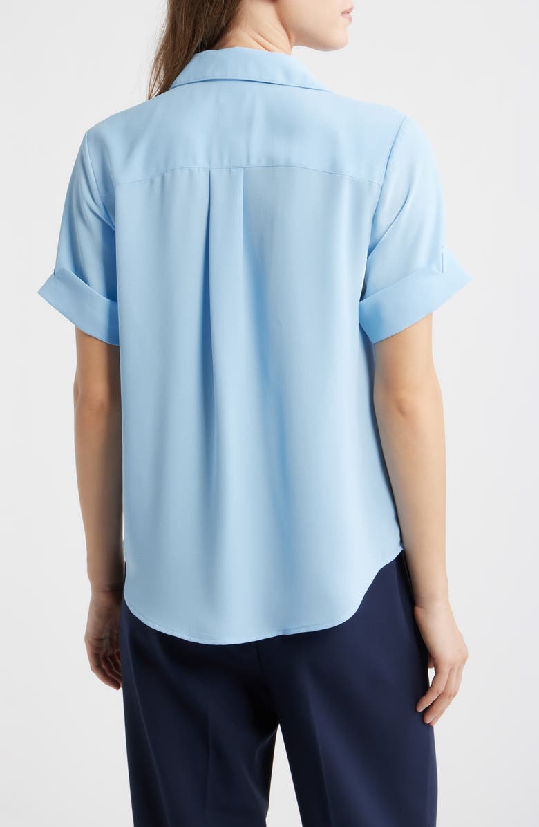 AK ANNE KLEIN Crepe Shirt, Alternate, color, 