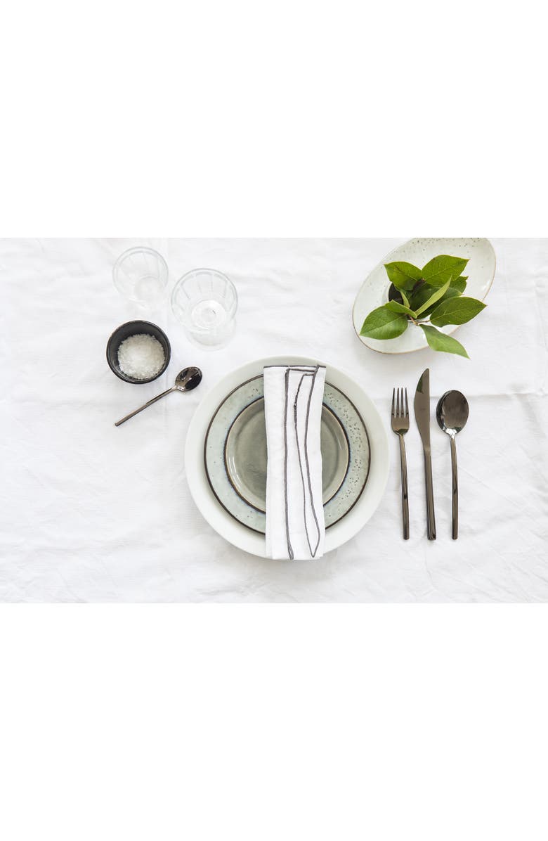 Mepra Due Flatware Set - 32 Pieces, Alternate, color, Black Gold