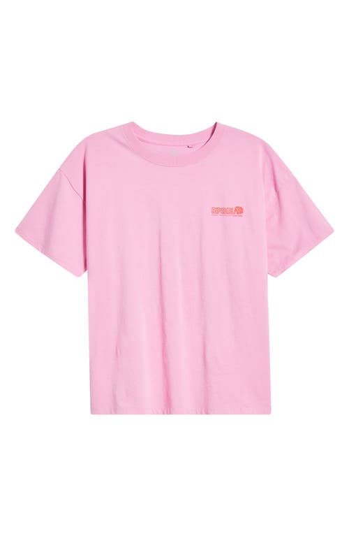 Rip Curl Ocean Tech Relaxed Graphic T-shirt In Pink