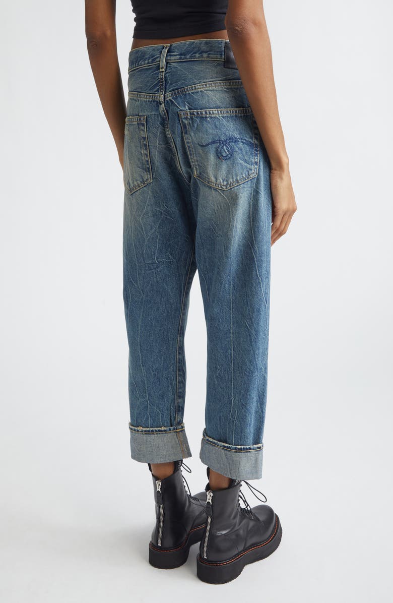 R13 Crossover Jeans, Alternate, color, Kelly