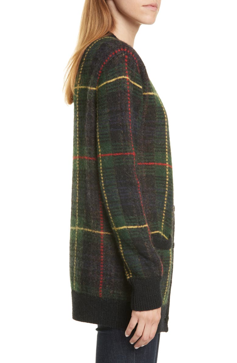 Polo Ralph Lauren Tartan Wool Blend Cardigan, Alternate, color, 