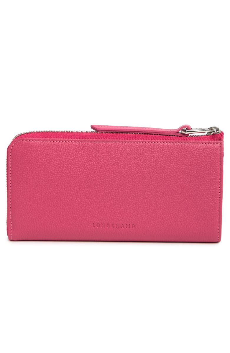Longchamp Three Quarter Zip Continental Wallet, Alternate, color,