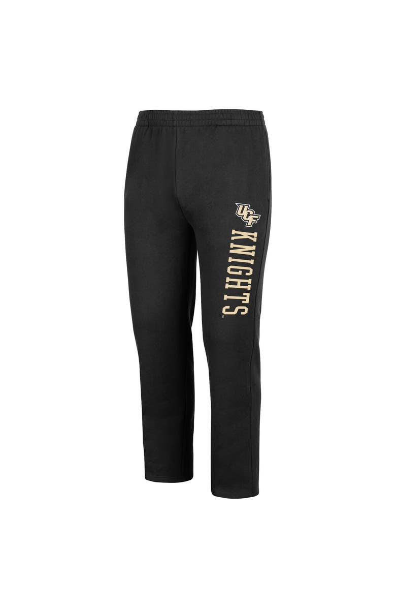 COLOSSEUM Men's Colosseum Black UCF Knights Fleece Pants, Alternate, color,