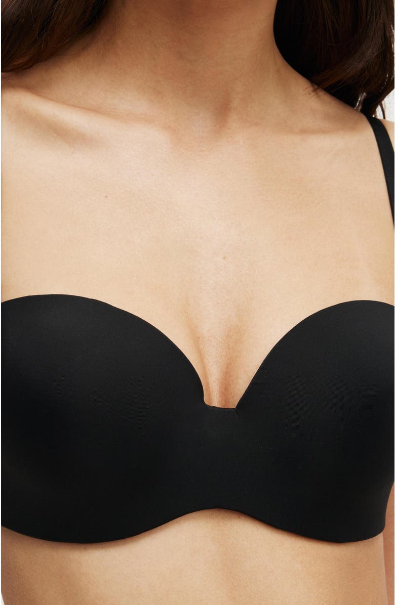 COTTON ON BODY Women's Everyday Strapless Lightly Lined T-Shirt Bra, Alternate, color, Black