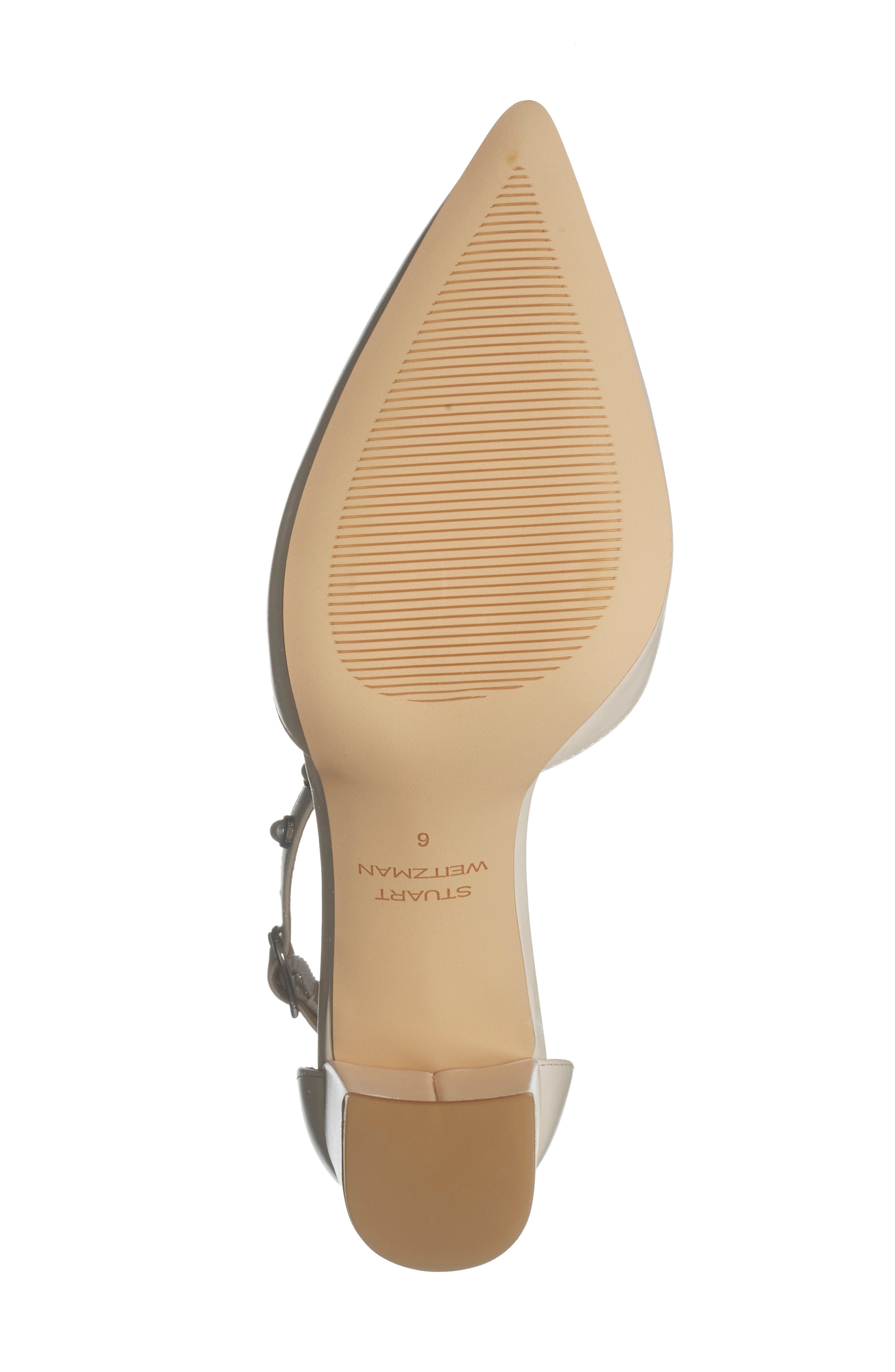 Faux Pearl Block Heel Pump, Alternate, color, SEASHELL