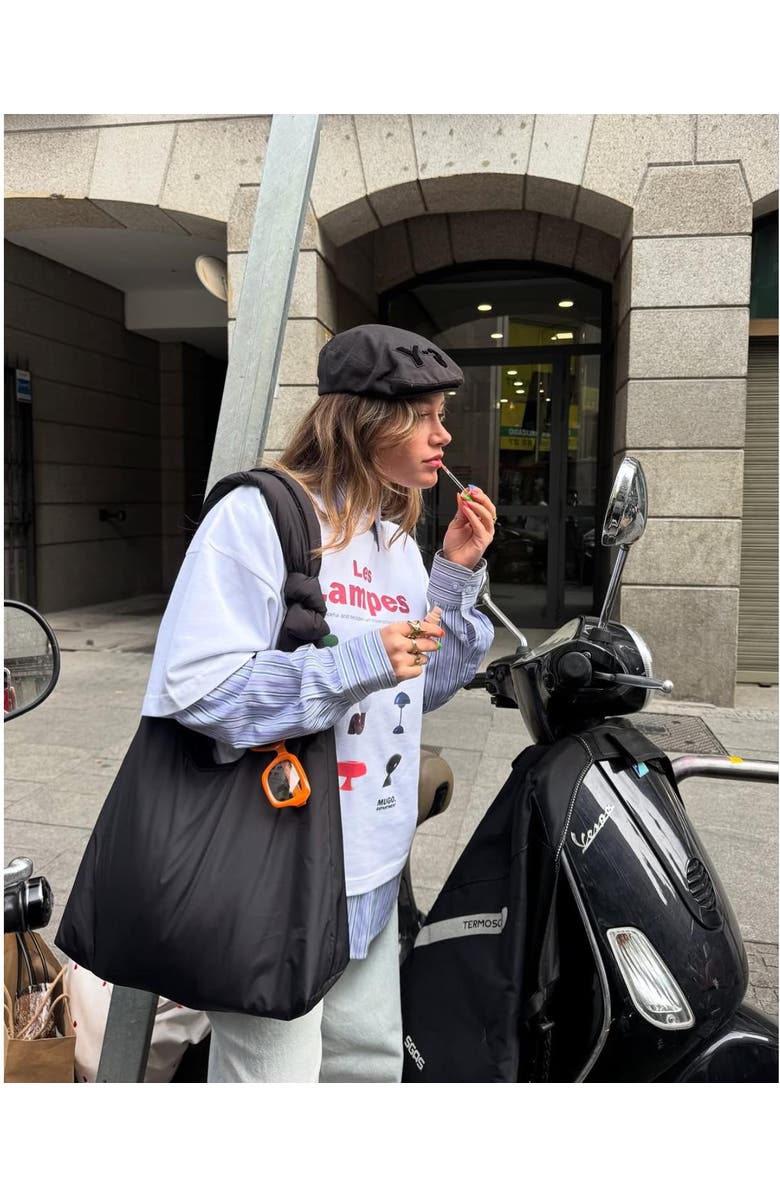 LEFRIK Biwa Puffy Bag, Alternate, color, Deep Black