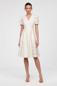 Theia Amal Linen Dress