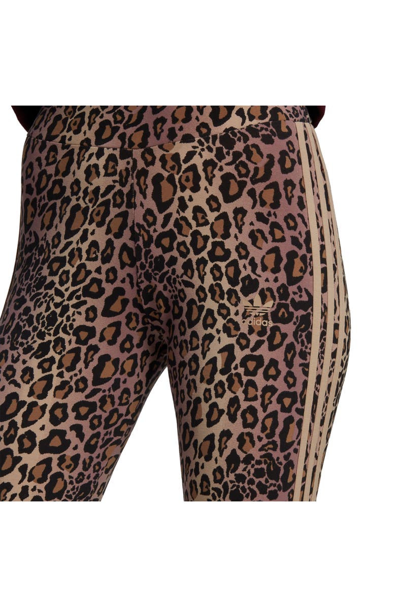 adidas Leopard Print Ankle Leggings, Alternate, color, 