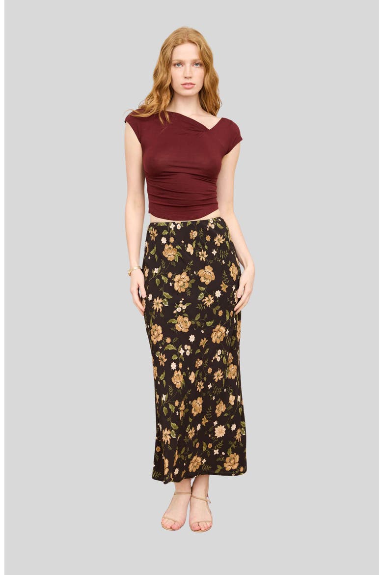 Asymmetrical Neckline Knit Top, Alternate, color, BURGUNDY