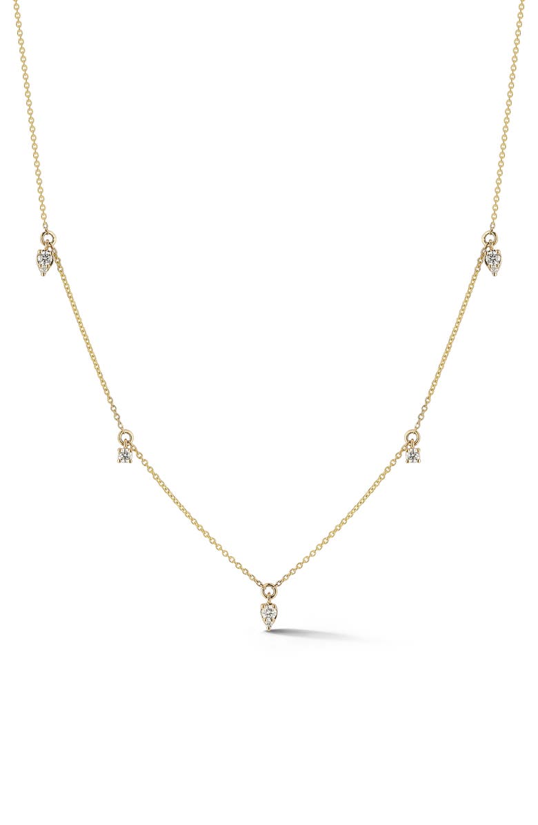 Dana Rebecca Designs Sophia Ryan Diamond Charm Necklace, Main, color, 