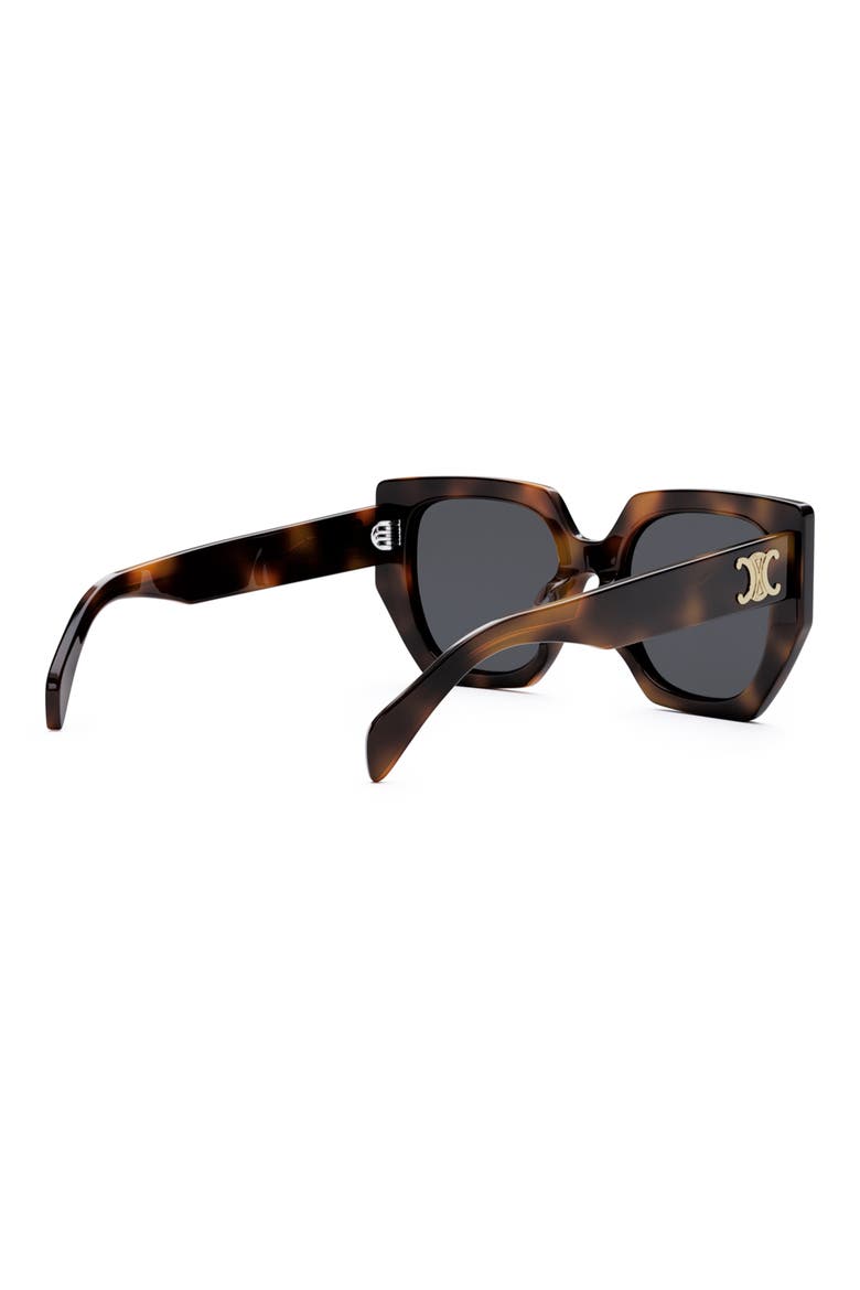 Triomphe 55mm Butterfly Sunglasses, Alternate, color, BLONDE HAVANA / SMOKE