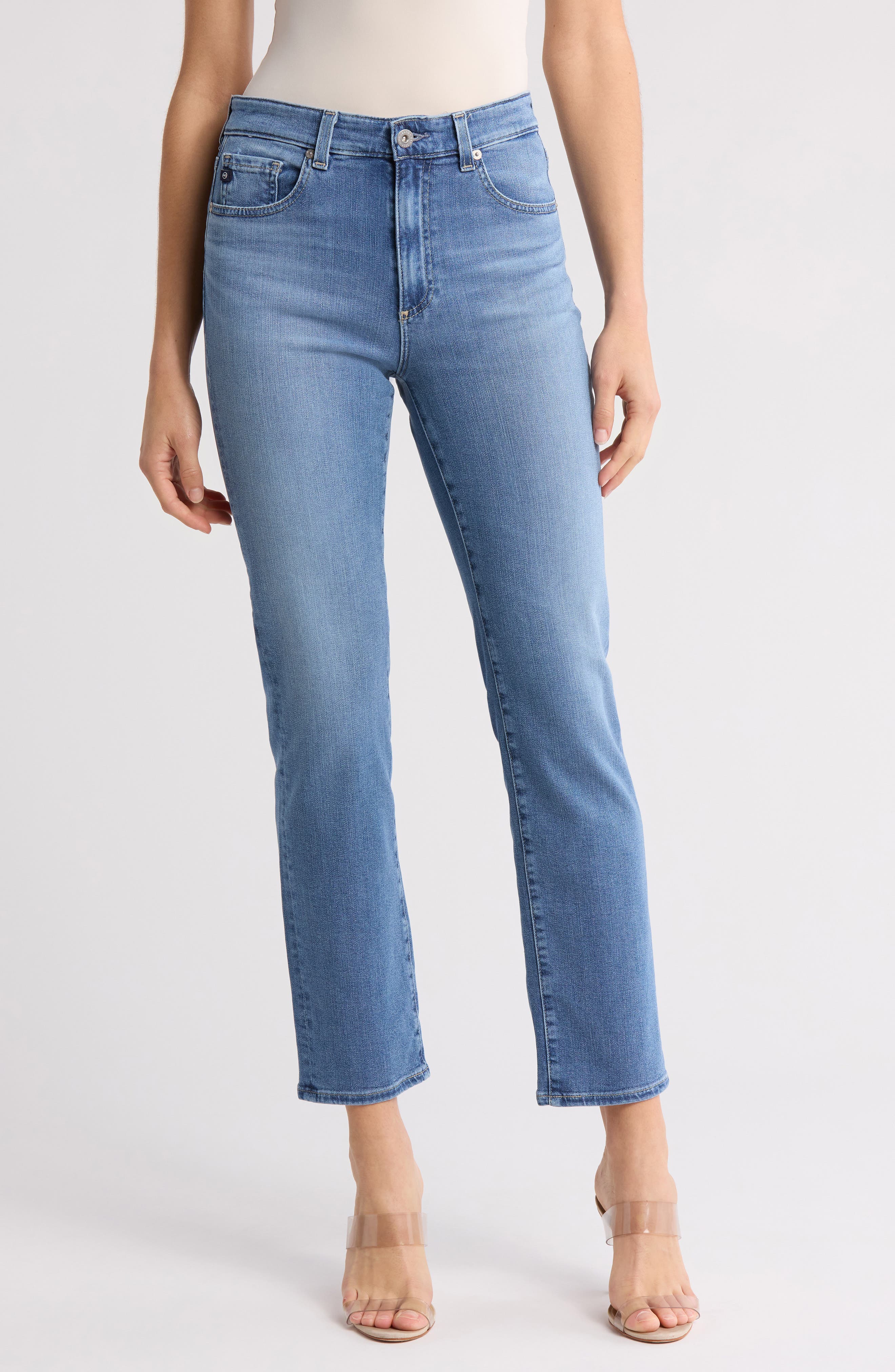 AG Saige Crop Straight Leg Jeans