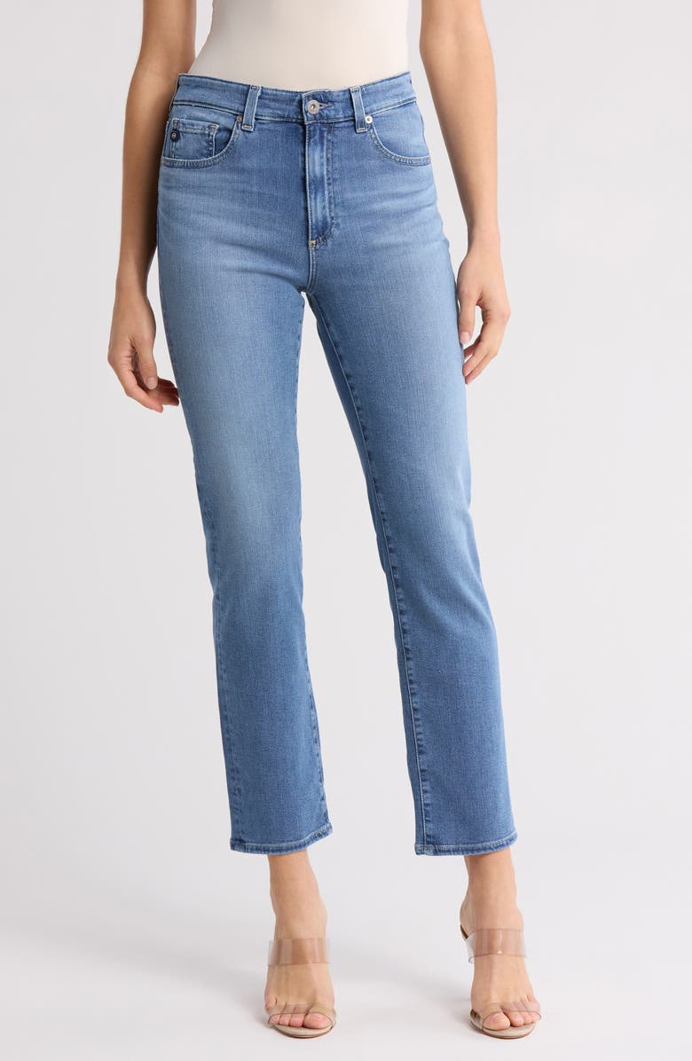 AG Saige Crop Straight Leg Jeans, Main, color, Serene