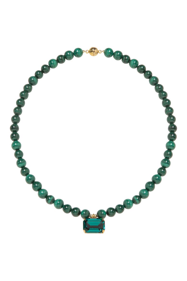 Sidonie Necklace, Main, color, MALACHITE