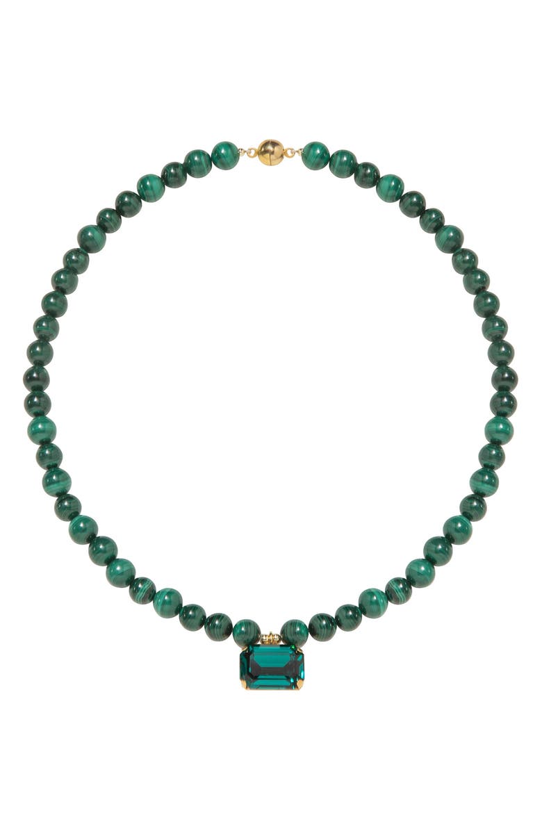 Jennifer Behr Sidonie Necklace, Main, color, Malachite