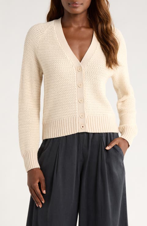 Robin Cotton & Marino Wool Blend Cardigan